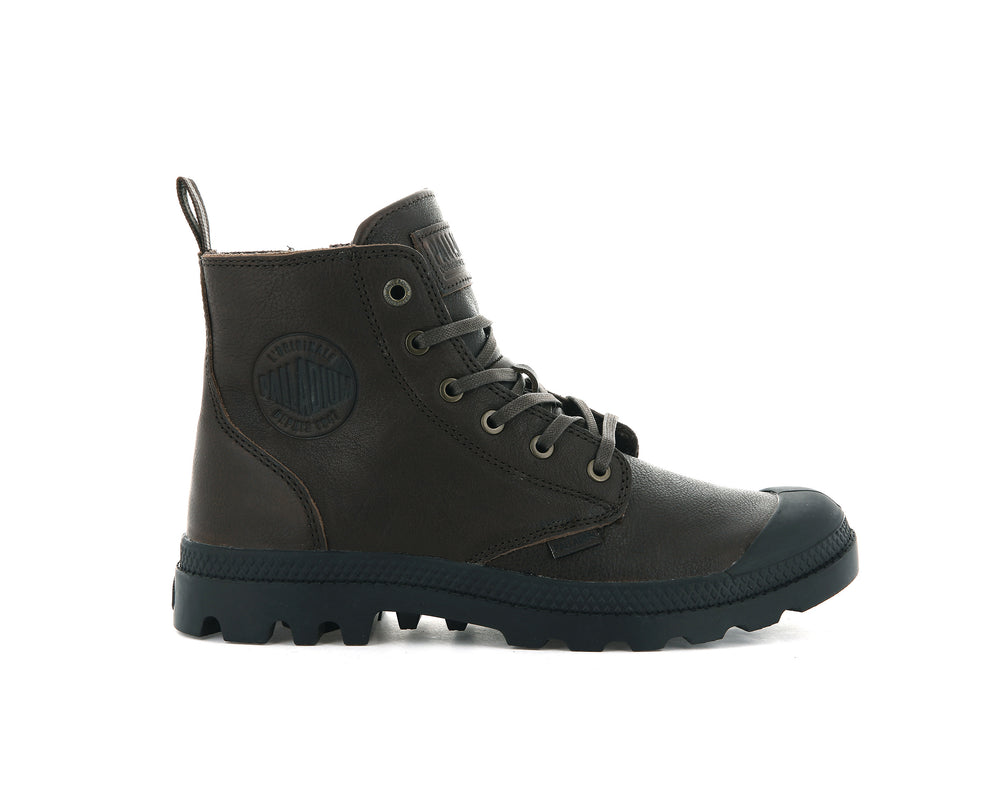 Botas Palladium PAMPA HI ZIP LTH ESS Mujer Bison | Costa Rica-85930